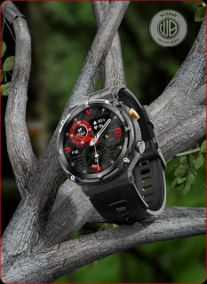 WizBay Premium Select 1.39" Smartwatch Mat Zilver RVS Zwart