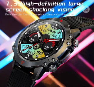 WizBay Premium Select 1.39inch Sport Smartwatch Zwart