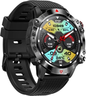 WizBay Premium Select 1.39inch Sport Smartwatch Zwart