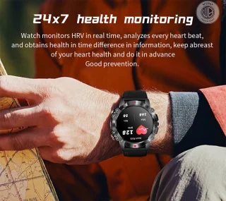 WizBay Premium Select 1.39inch Sport Smartwatch Zwart