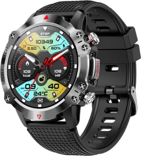 WizBay Premium Select 1.39inch Sport Smartwatch Zwart
