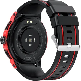 WizBay Premium Select 1.43" AMOLED Sport Smartwatch Rood Zwart