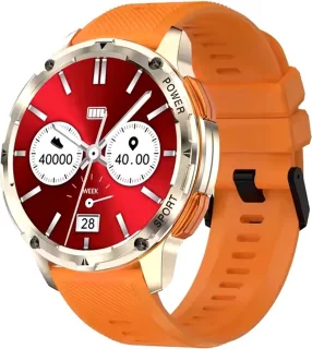 WizBay Premium Select 1,43 inch AMOLED Smartwatch Mat Goud