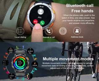 WizBay Premium Select 1,43 inch AMOLED Smartwatch Mat Goud