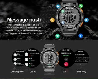WizBay Premium Select 1,43 inch AMOLED Smartwatch Mat Goud