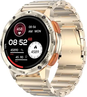 WizBay Premium Select 1,43 inch AMOLED Smartwatch Mat Goud