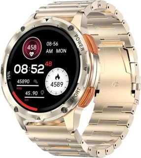 WizBay Premium Select 1,43 inch AMOLED Smartwatch Mat Goud