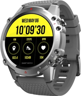 WizBay Premium Select 1.45" Smartwatch Slim Zilver Zwarte Band