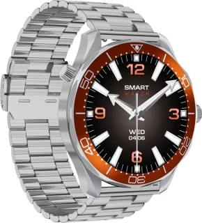 WizBay Premium Select 1.53 inch HD TFT Smartwatch Zilver