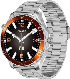 WizBay Premium Select 1.53 inch HD TFT Smartwatch Zilver