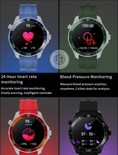 WizBay Premium Select 1.53 inch HD TFT Smartwatch Zilver RVS Band