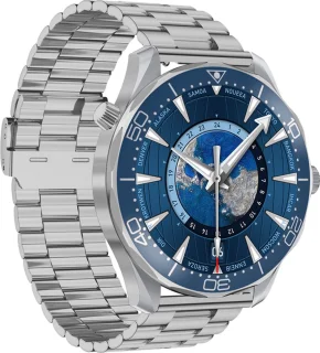 WizBay Premium Select 1.53 inch HD TFT Smartwatch Zilver RVS Band