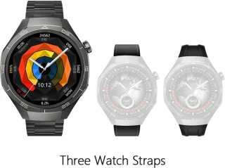 WizBay Premium Select 1.53 inch TFT Smartwatch Obsidiaan Zwart