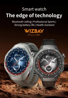 WizBay Premium Select 1.53 inch TFT Smartwatch Obsidiaan Zwart