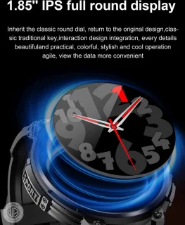WizBay Premium Select 1.83" HD TFT Smartwatch Zwart