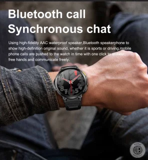 WizBay Premium Select 1.83" HD TFT Smartwatch Zwart