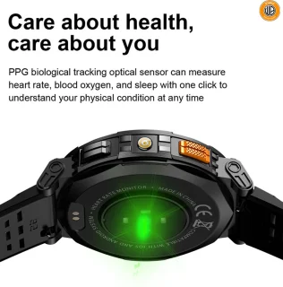 WizBay Premium Select 1.83" HD TFT Smartwatch Zwart