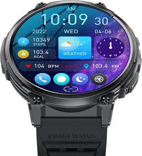 WizBay Premium Select 1.83" HD TFT Smartwatch Zwart