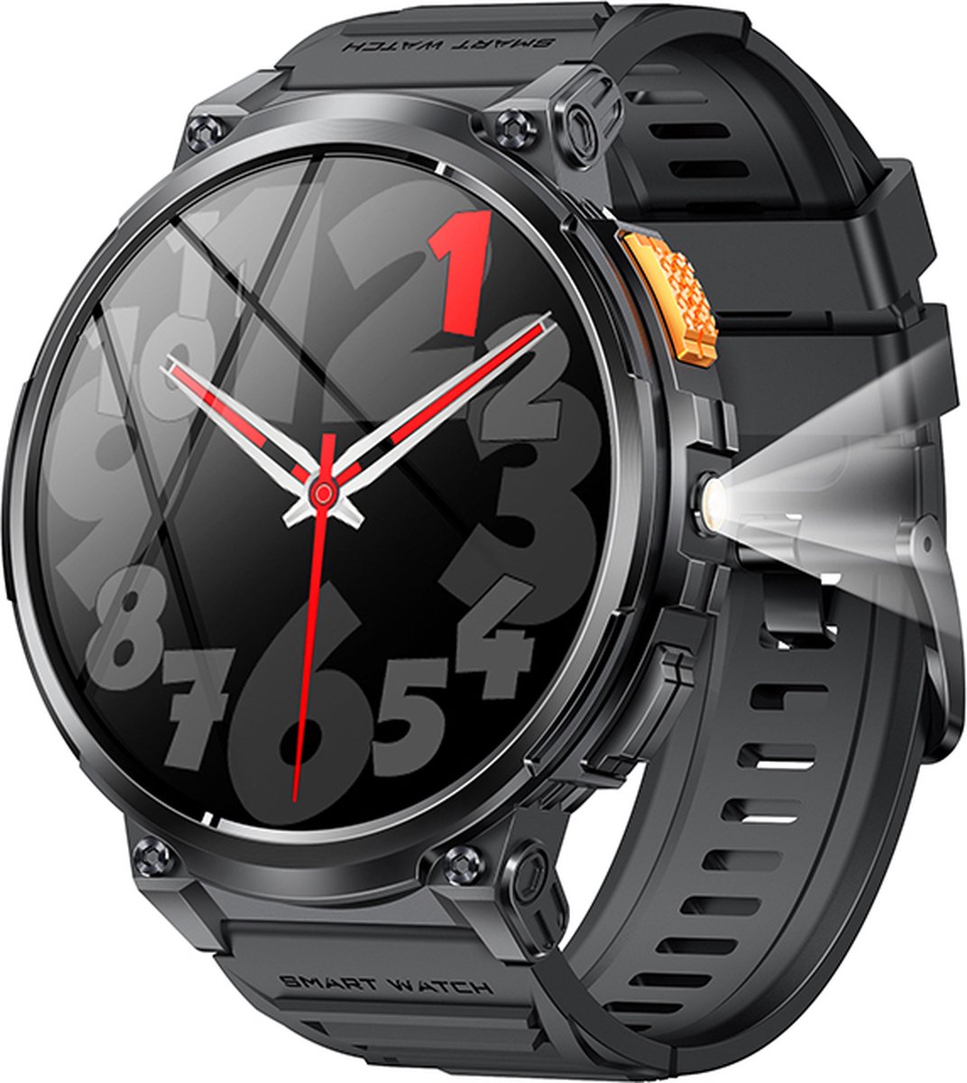 De WizBay Premium Select 1.83" HD TFT Smartwatch Zwart in één oogopslag