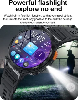 WizBay Premium Select 1.83" HD TFT Smartwatch Zwart