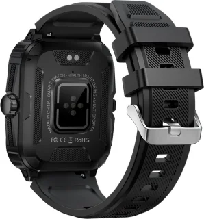 WizBay Premium Select 1.96 inch Smartwatch Zwart TPU Band