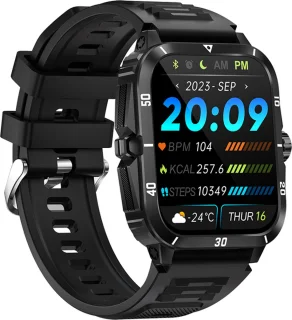 WizBay Premium Select 1.96 inch Smartwatch Zwart TPU Band