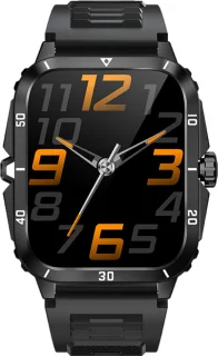 WizBay Premium Select 1.96 inch Smartwatch Zwart TPU Band