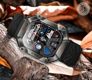 WizBay Premium Select 2.0 inch HD TFT Smartwatch Mat Grijs Zwart