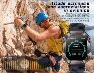 WizBay Premium Select 2.0 inch HD TFT Smartwatch Mat Grijs Zwart