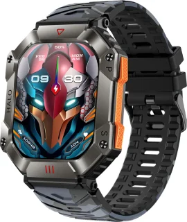 WizBay Premium Select 2.0 inch HD TFT Smartwatch Mat Grijs Zwart