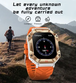 WizBay Premium Select 2.0 inch HD TFT Smartwatch Mat Grijs Zwart