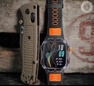 WizBay Premium Select 2.00 inch HD TFR Smartwatch Zwart Oranje