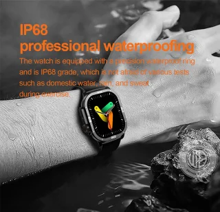 WizBay Premium Select 2.06 inch AMOLED Smartwatch Black