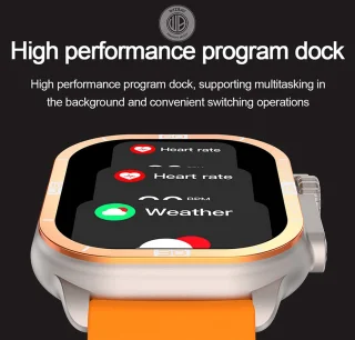 WizBay Premium Select 2.06 inch AMOLED Smartwatch Black