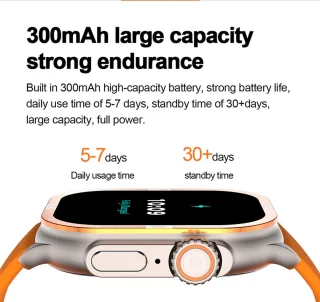 WizBay Premium Select 2.06 inch AMOLED Smartwatch Black