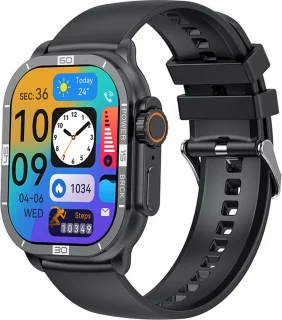 WizBay Premium Select 2.06 inch AMOLED Smartwatch Black