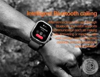 WizBay Premium Select 2.06 inch AMOLED Smartwatch Black