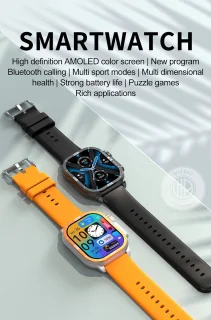 WizBay Premium Select 2.06 inch AMOLED Smartwatch Black