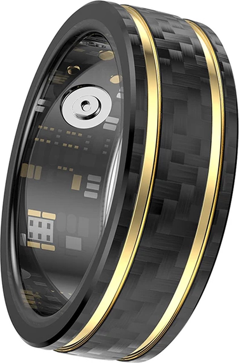 WizBay Premium Select Aluminium Bi-Color Carbon Fiber Smart Ring #08