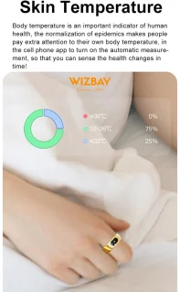 WizBay Premium Select Aluminium Smart Ring #11 Dark Grey