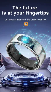 WizBay Premium Select Aluminium Smart Ring #11 Dark Grey