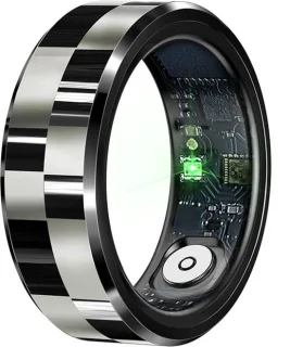 WizBay Premium Select Aluminium Smart Ring Zwart Zilver #8