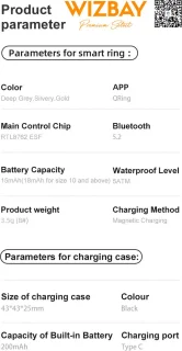 WizBay Premium Select Aluminium Zilver Smart Ring #9