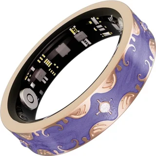 WizBay Premium Select® Bohemian Glory Purple Smart Ring 2026 - Maat 10