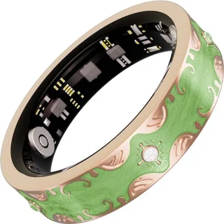 WizBay Premium Select Bohemian Mars Green Smart Ring 2026 Maat 7