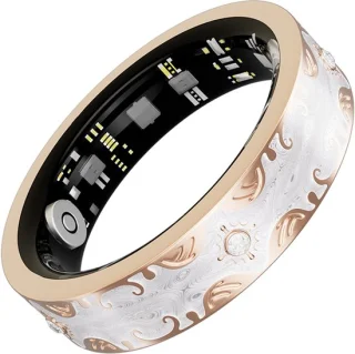 WizBay Premium Select® Bohemian Pearl White Smart Ring 2026 - Maat 7