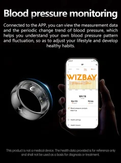 WizBay Premium Select FlashSense Smart Ring Zwart #10