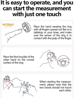 WizBay Premium Select FlashSense Smart Ring Zwart #10