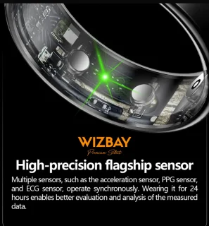 WizBay Premium Select FlashSense Smart Ring Zwart #10