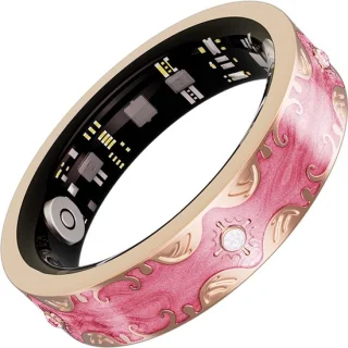 WizBay Premium Select Smart Ring 2026 – Cherry Blossom Pink – Maat 7
